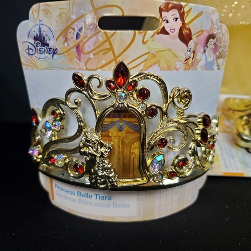 Talla 3 Disney Park Castle Collection Niñas Princesa Belle Vestido Conjunto de Disfraz NUEVO - Imagen 3 de 5