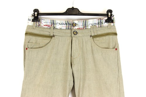 DESIGUAL STYLE:31P1604 Pantaloni Uomo Taglia W30 L32 Regular Fit Beige k5291 - Foto 4 di 8