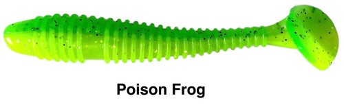 (50 Pack) 3" Ribbed Soft Swim Bait Paddle Tail Lure Minnow Bass Fishing Jig Rig - Picture 8 of 24