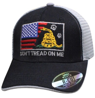 Don't Tread on Me American Gadsden Flag Coiled Snake Embroidered