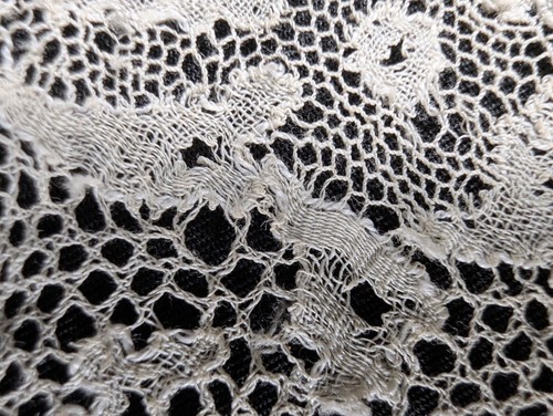 Victorian / Edwardian Antique Fashion Needle ? Lace Collar - Picture 6 of 13