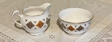 Vintage Colclough China Crispin Milk JUG & Sugar BOWL Set VGC