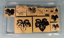 Stampin Up Rubber Stamp Set - Fine Vine 2000 Set of 12