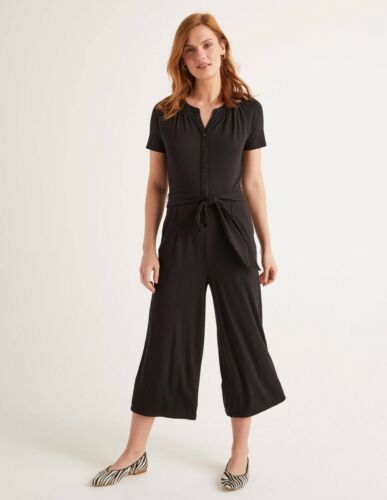 Mono Jersey Negro BODEN Edith J0594 Talla UK 6L Nuevo Muestra P3