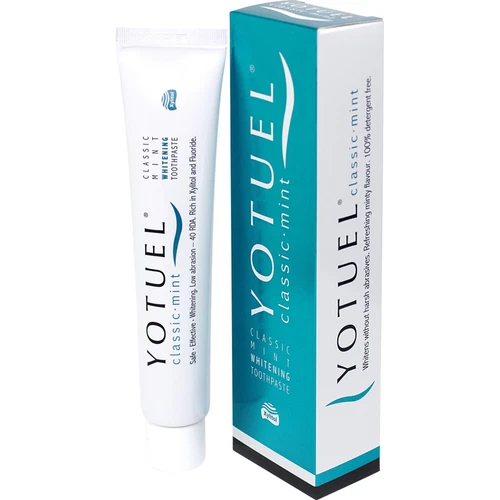YOTUEL Classic Mint Whitening Zahncreme, mit Xylitol und Fluorid, Zahnaufhellung