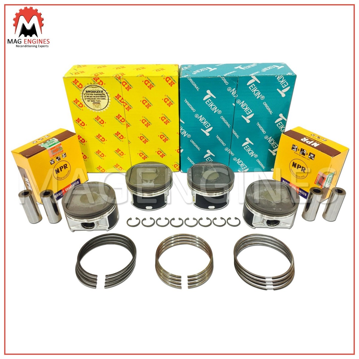 PISTON & RING SET 0.25 SIZE SUBARU EJ205 EJ20-T DOHC FOR IMPREZA