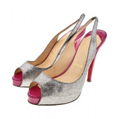 Christian Louboutin Sandals Size:US6 Silver with replacement top