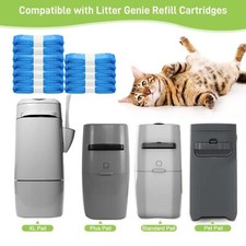 12 Pcs Cat Litter Refills Bags Compatible with Litter Genie XL/Plus/Standard...