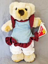 Renee Posner Huckleberry Blossom Dakin Bear Blue Red Dress Pantaloons 1994.