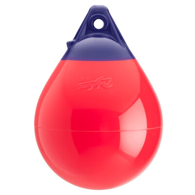 Polyform RED A Series Buoy A-0 8-inch D x 11.5'' L Round Boat Bumper Ball Fender