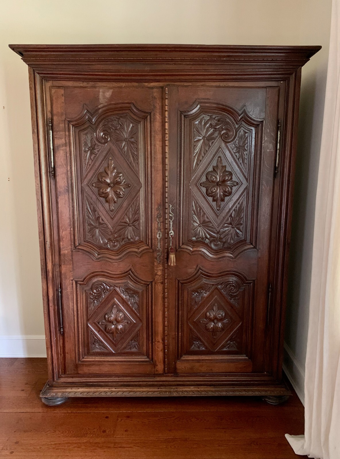 Antique Carved French Armoire Wardrobe eBay