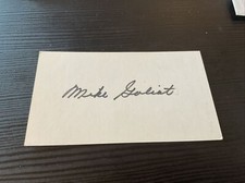 Mike Goliat Signed Stratomatic Card 1950 Phillies