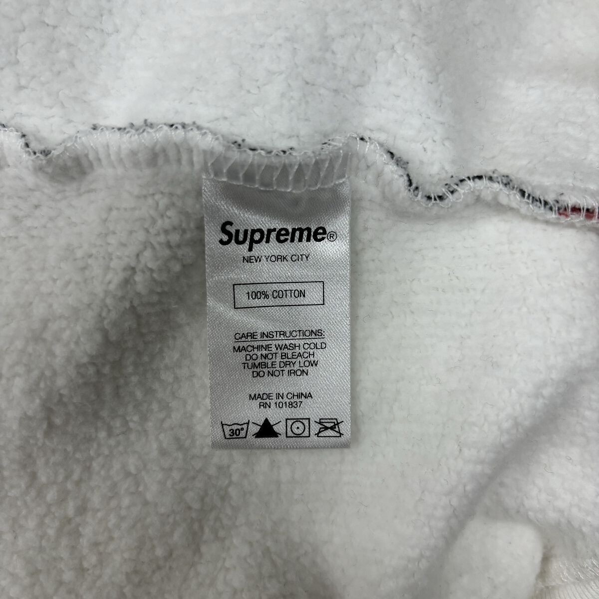 Supreme 20 SS Leigh Bowery Airbrushed Hooded Sweat color White