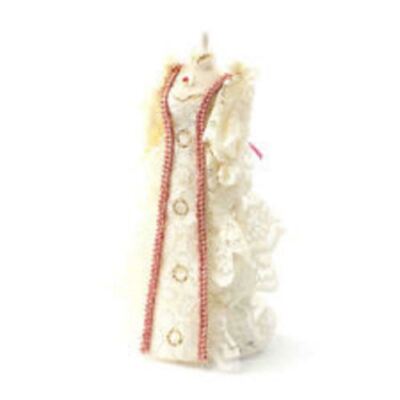 Dolls House Cream Lace Dress on Mannequin Miniature Shop Sewing Room Accessory