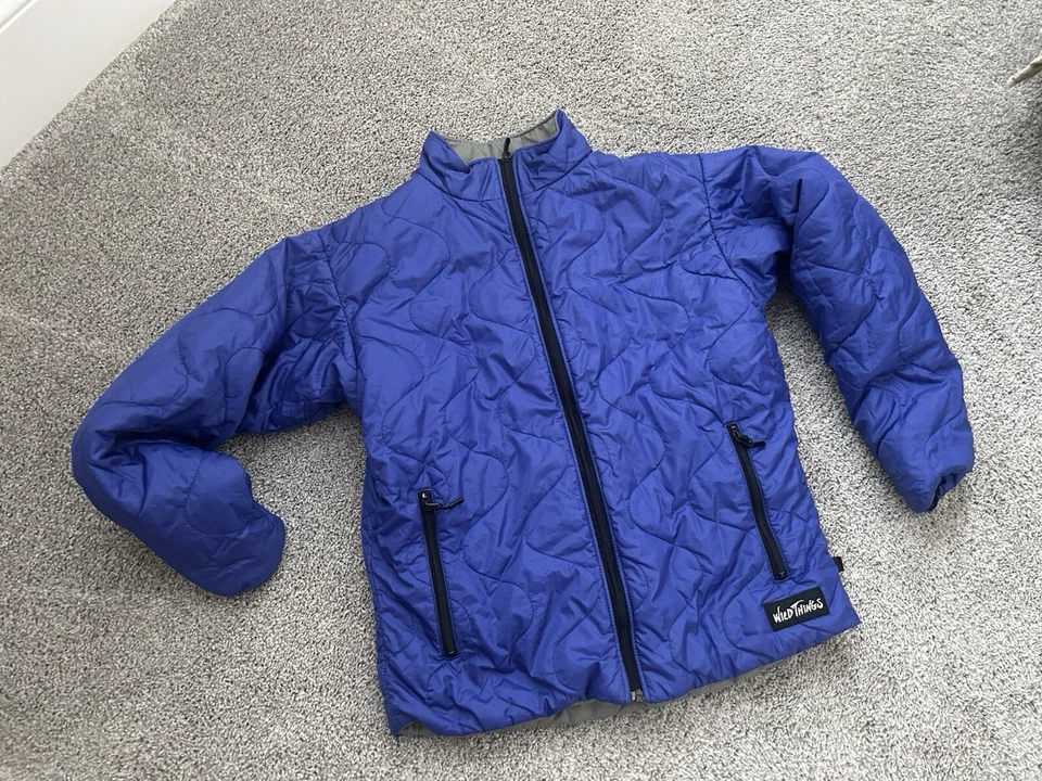 Chaqueta de Plumón Wild Things Reversible Primaloft Gris Y Púrpura Para Hombre Mediana Foto 3 de 3