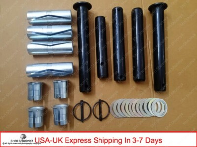 #ad #ad JCB PARTS TIPPING LINK DIPPER PIN AND BUSHES SET 3CX WHITE BLACK GREY CAB $263.67