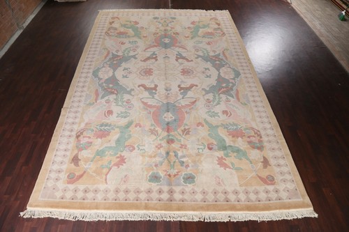 Vegetable Dye Nepalese Geometric Oriental Hand-knotted Over Size Area Rug 12x18 - Picture 2 of 12