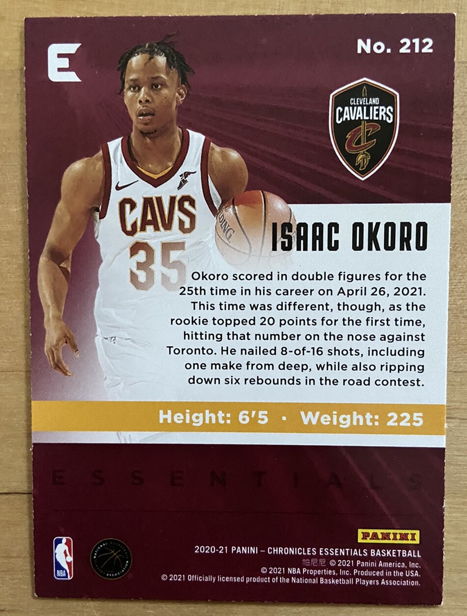 Isaac Okoro 2020-21 Panini Chronicles Essentials RC Pink