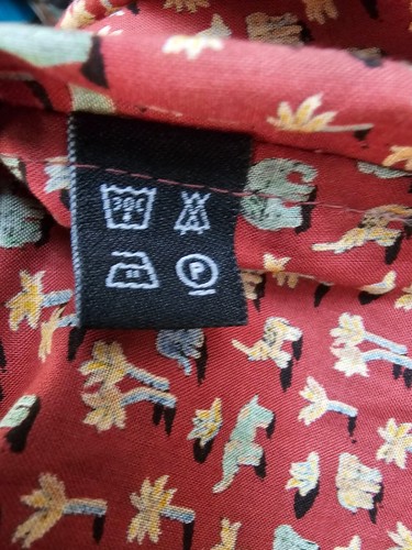 Jim Thompso Mens Elephant Tree Shirt Size S Button Up Short Sleeve Cotton Summer - Picture 9 of 9