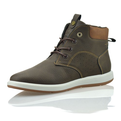 Mens Walking Hiking Memory Foam Lace Up Casual Ankle Boots Trainers