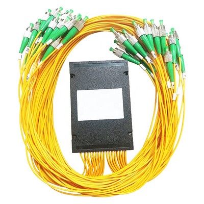Single Mode FC/APC 1x64 PLC Fiber Optical Splitter FTTH 1*64 ABS Optic Splitter