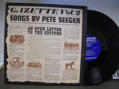 PETE SEEGER - GAZETTE VOL. 2 - SONGS BY PETE SEEGER LP