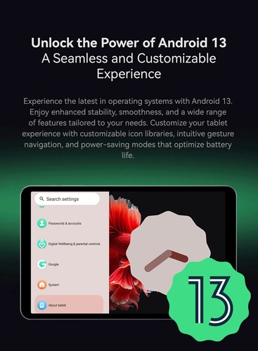 8.4in Tablet 5000mAh RAM 8GB ROM 128GB Widevine L1 Netflix G99 CPU IPS Display - Picture 14 of 20