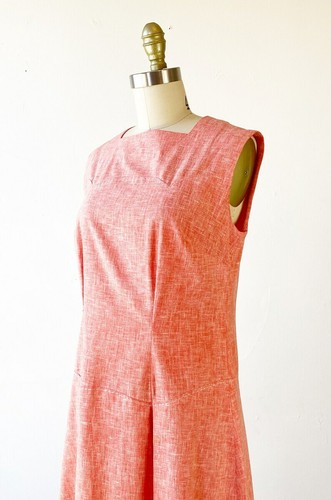 1960s Drop Waist Dress - 60s Mod Dress - 1960s Day Dress - Size Large - Picture 6 of 7