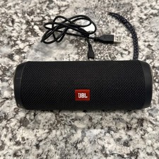 JBL Flip 4 Wireless Portable Bluetooth Speaker - Black Tested Working Great