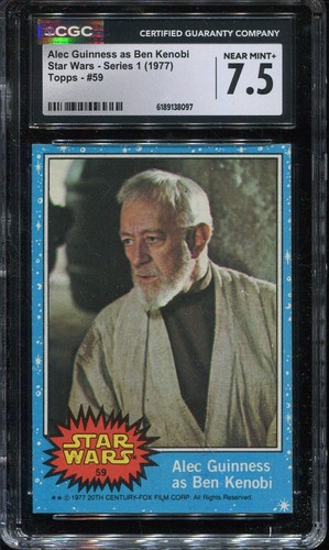 1977 Topps Star Wars #59 Alec Guinness as Ben Kenobi — CGC 7.5
