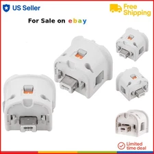 Wii Motion Plus Adapter White Pack of 2 for Improved Accuracy and Control