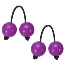 Rhythm African Shaker Kashaka with Black Rope for Party 2 Pack, Purple 