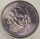 2007-D Presidential Dollar James Madison — photo from another recent sale