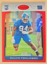 Dalvin Tomlinson 2017 Panini Certified Mirror Red #187 SP #d /99 New York Giants