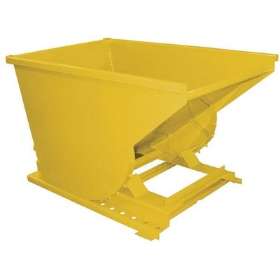 Zoro Select 3377 Yellow Self Dumping Hopper,Medium Duty,Yellow