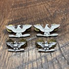 US ARMY COLONEL'S SILVER FILLED EAGLES INSIGNIA PINS Lt. Col. Richard P. Keirn — photo 1