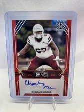 CHARLES CROSS 🏈 2022 Leaf Draft Rookie Auto Red #BA-CC1