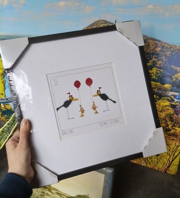 Bild gerahmt Sternzeichen ''Zwilling/Gemini'' Michael Ferner, Glass, Geschenkidee