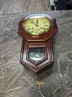 Vintage 1970s Coca-Cola 31-Day Regulator Chiming Pendulum Wall Clock Cherrywood