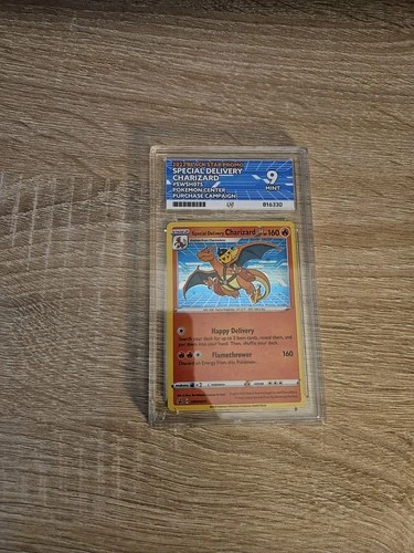 Pokémon TCG Special Delivery Charizard SWSH075 Holo Promo - Ace 9 Mint