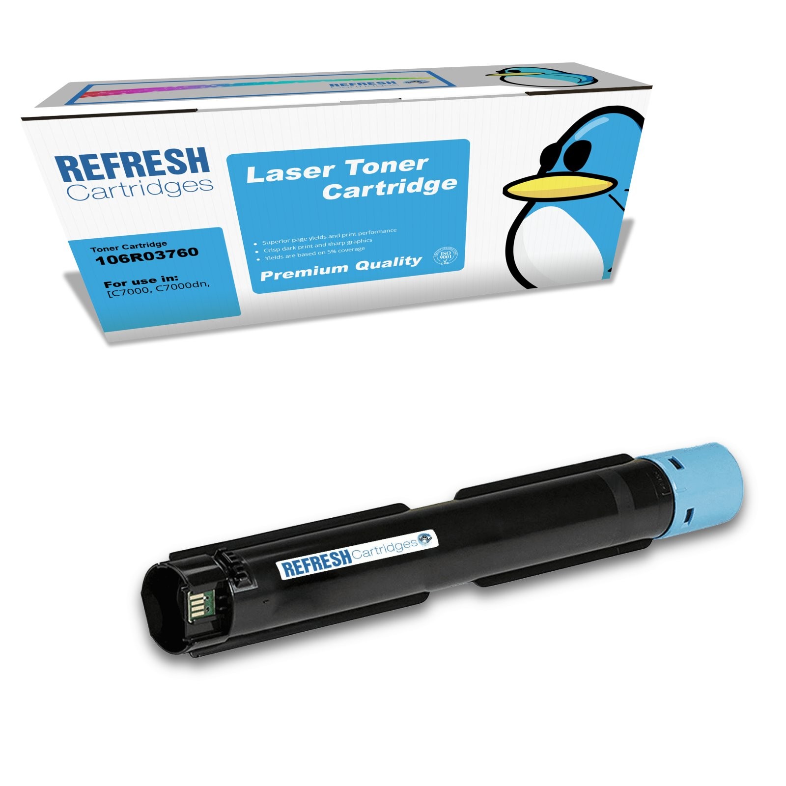 Refresh Cartridges Cyan 106R03760 Toner Compatible With Xerox Printers