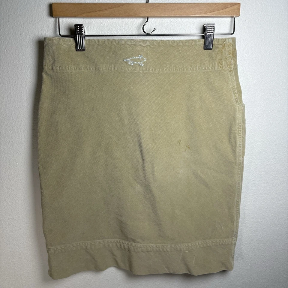 Minifalda lápiz Horny Toad para mujer de pana caqui talla 2 - Buen estado Foto 4 de 4