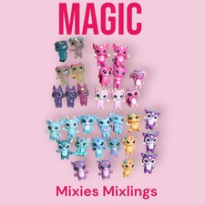 Magic Mixies Mixlings Large Lot of 32 Mixlings, 13 Wands, 7 Caldrons,  1 Plush