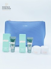 La Mer Luxury Skincare Serum and Cream Mini Set with Cosmetic Bag