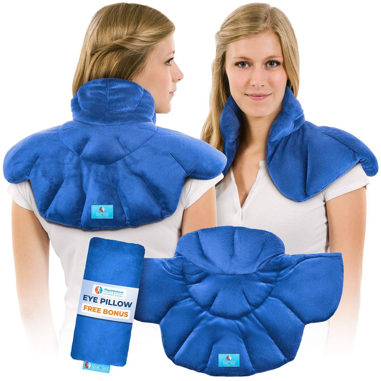 PhysioNatural Microwavable Heating Pad with Natural Herbal Aromatherapy - for...