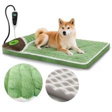 Heated Dog Bed 32x20x2 in,Equipped with MET/UL Dual Certified Heating Pad and...