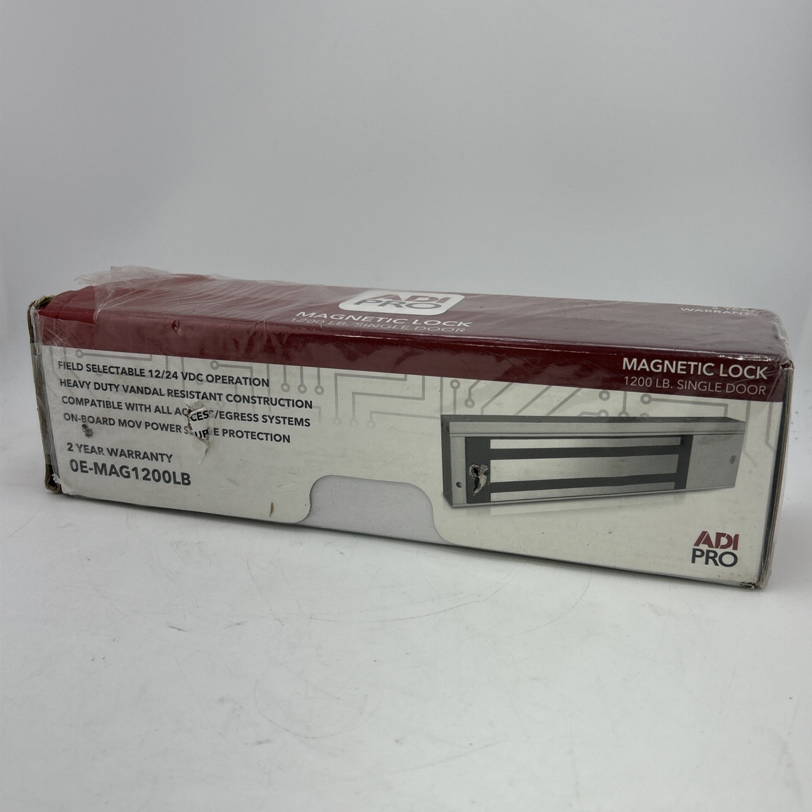 ADI PRO Magnetic Lock Door Access Control OE-MAG1200LB 12/24VDC