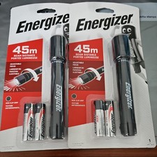 2x Energizer LED Torch, X Focus, Batteries Included 45m beam, non-slip grip