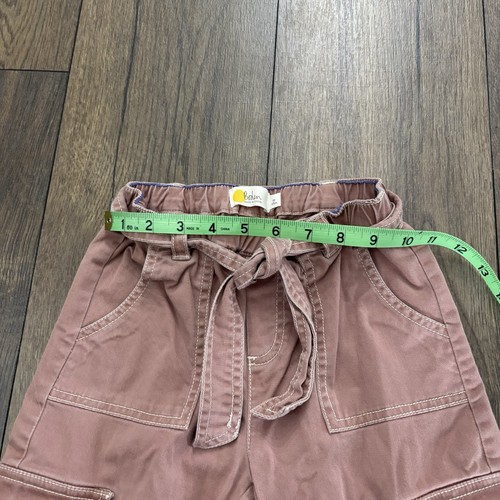 Mini Boden tie waist pink cargo pants. Size 7 - Picture 6 of 7