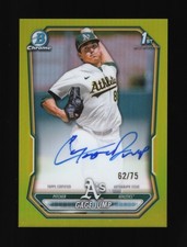 2026 Bowman Gage Jump Yellow Chrome Refractor 1st Auto /75 CPA-GJ